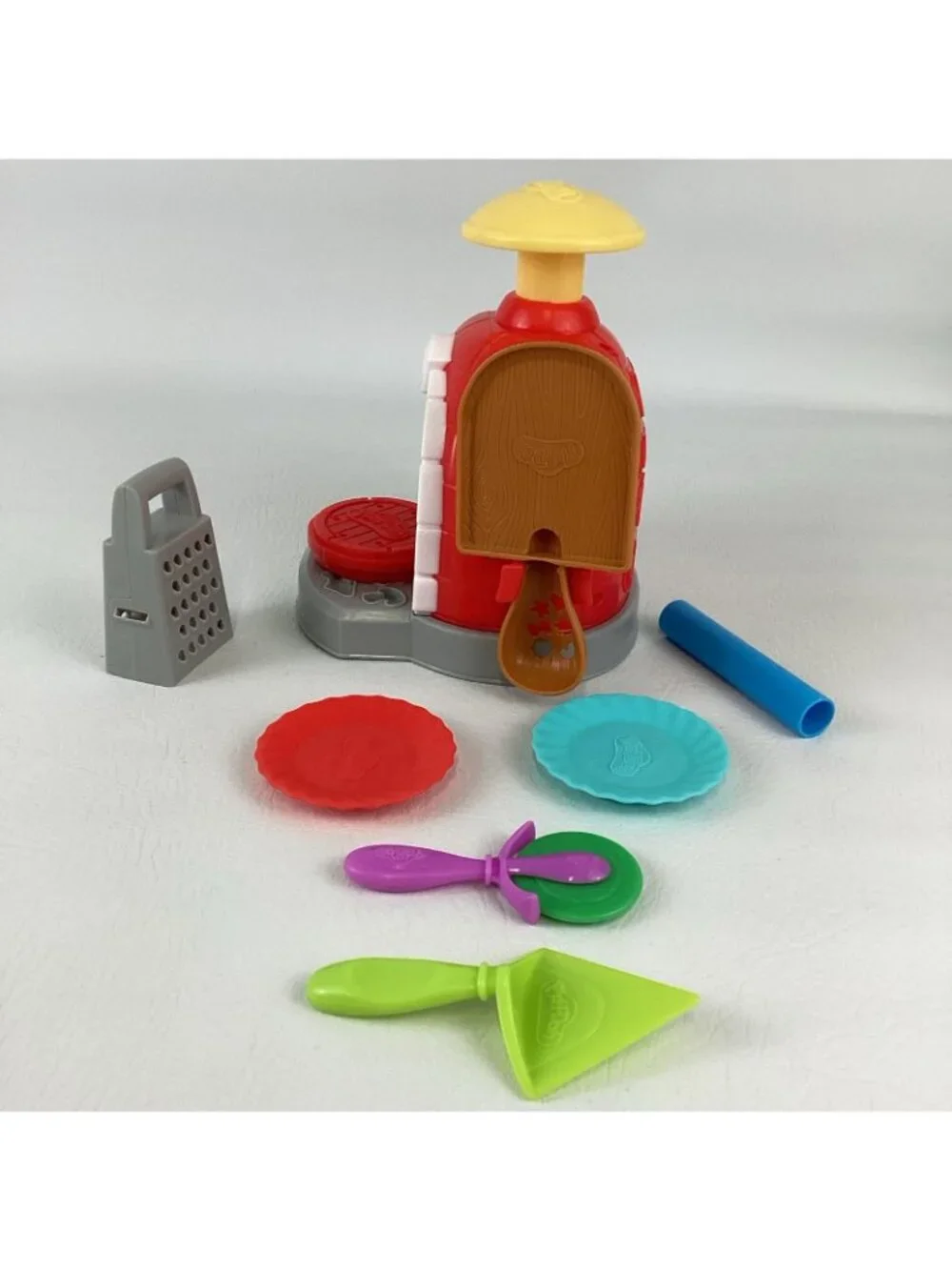 Play Doh Kitchen Creations Stamp N Top Pizza Oven Playset Press Mold Tools Lot